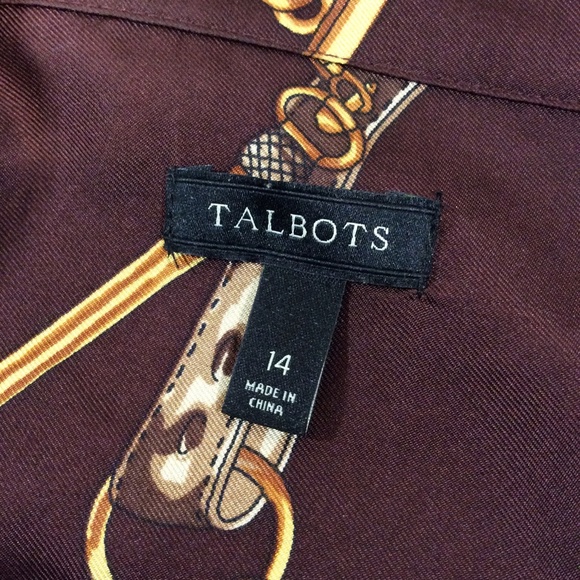 Talbots Red Silk Top - Picture 5 of 5